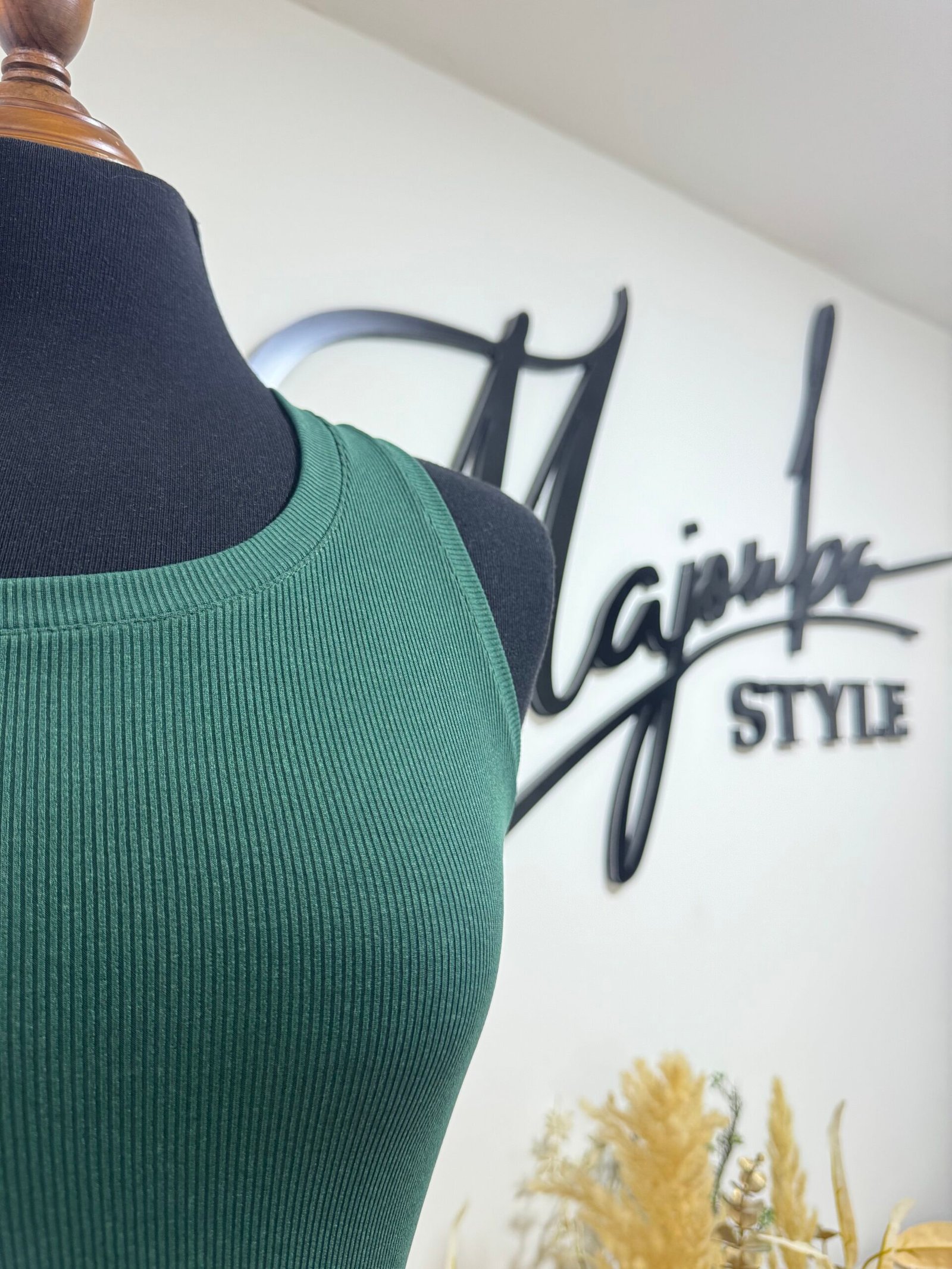 Pull Basique Vert Olive – Image 2