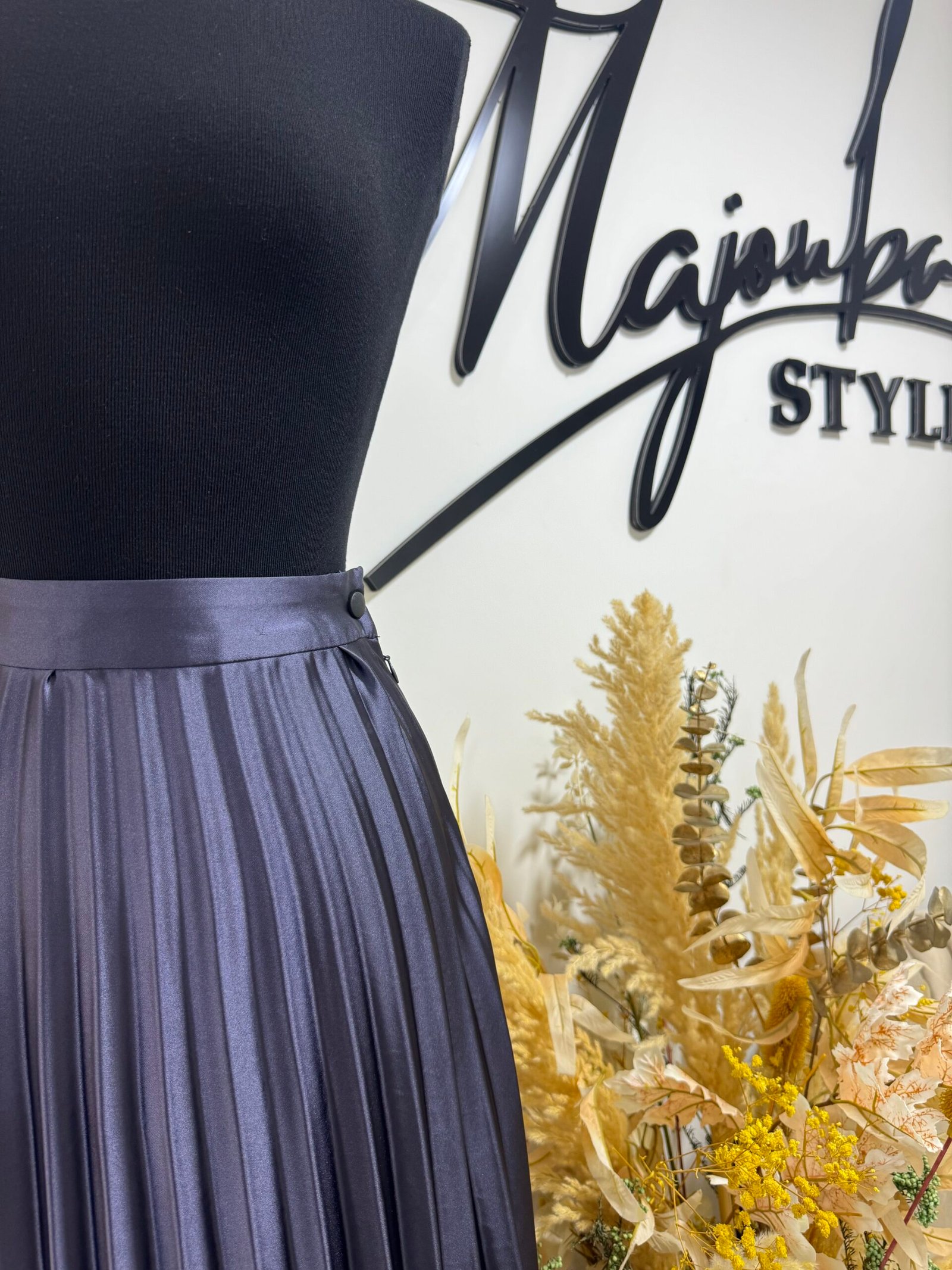 Jupe Plissée Bleu – Image 2