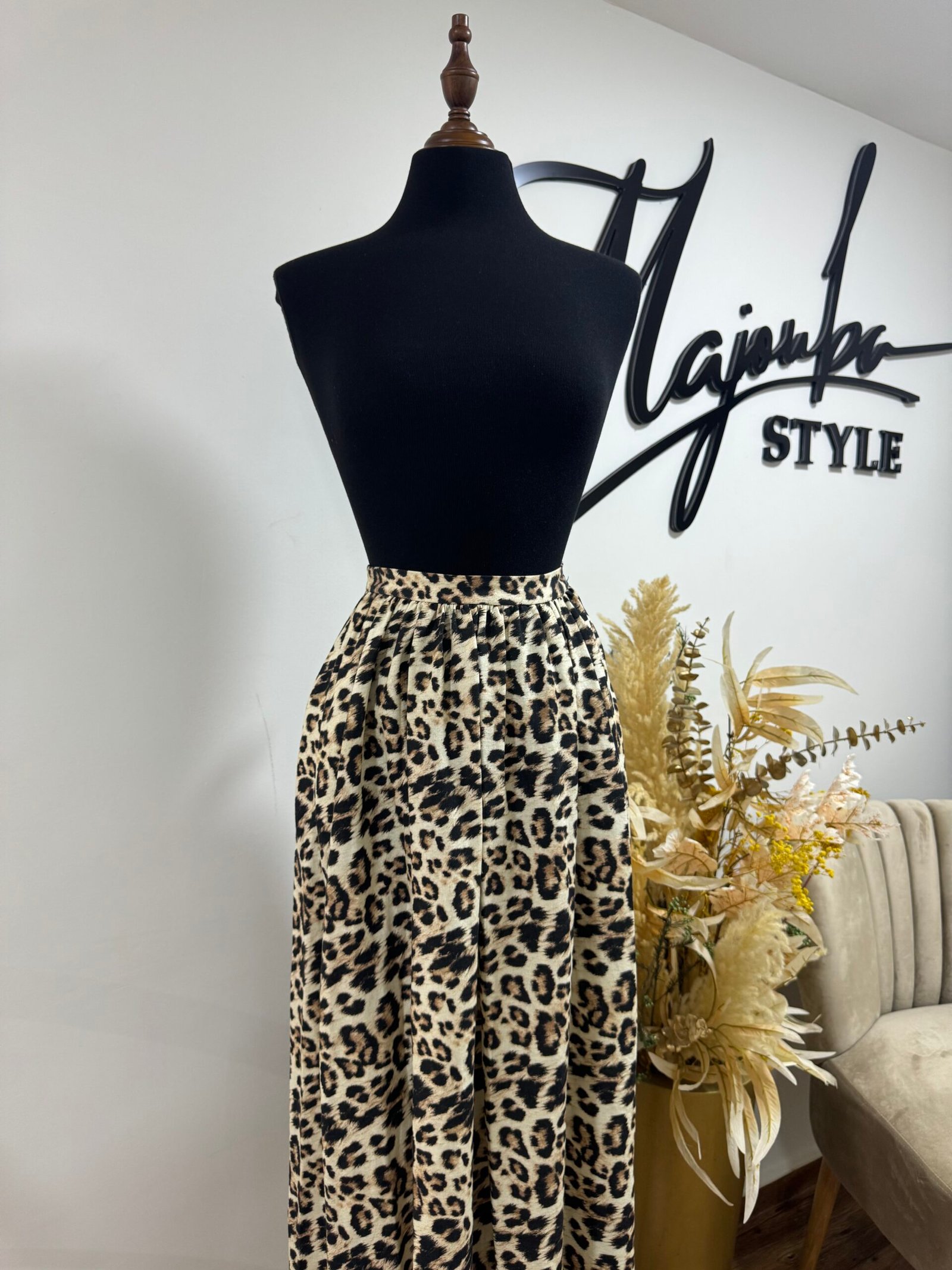 Jupe à Imprimé Léopard